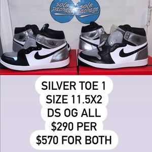 Silver toe 1s